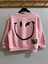 Kız Çocuk Şardonlu Smile Sweatshirt Pembe 1