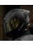 Rapıd 2 Race Mat Siyah Fullface Motosiklet Kaskı Gold Camlı 4