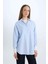 Relax Fit Çizgili Poplin Uzun Kollu Gömlek Tunik D7343AX25SP 4