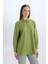 Relax Fit Basic Düz Poplin Uzun Kollu Gömlek Tunik D7341AX25SP 1