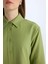 Relax Fit Basic Düz Poplin Uzun Kollu Gömlek Tunik D7341AX25SP 5