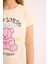Kız Çocuk Pijama Takımı Bisiklet Yaka Baskılı Kısa Kollu Üst Beli Lastikli Desenli Alt E0538A825SM 5