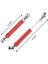 2pcs Cvd Tahrik Mili 110-160MM, 1/10 SCX10 90046 Trx4, Kırmızı (Yurt Dışından) 2