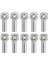 10 Adet Metal Kravat Itme Bağlantısı Rod End Topu Kafa Tutucu 1/10 Için (Yurt Dışından) 1