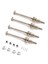 Hbx 1/18 Rc Araba Için Adaptörlü 4 Adet Metal Tahrik Mili Cvd (Yurt Dışından) 1