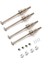 Hbx 1/18 Rc Araba Için Adaptörlü 4 Adet Metal Tahrik Mili Cvd (Yurt Dışından) 3