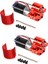 2x 370 Fırçalı Motor+Alaşımlı Isı Emici Seti, Çelik Dişlili, C14 C24 B14 B24 B16 B36, Kırmızı (Yurt Dışından) 1