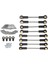 4x Yükseltme Yedek Parça Metal Süspansiyon Ayak Bağlantı Rot Seti 1/16 C14 C24 Rc Araba Parçaları (Yurt Dışından) 2