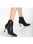 Siyah Cilt Topuklu Bot 4