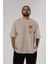 Iron Man (7) Ön Sol Baskılı Oversize T-Shirt Erkek Kadın Unisex Pamuk Bisiklet Yaka Tişort 5