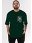 Joker Ön Sol Baskılı Oversize T-Shirt Erkek Kadın Unisex Pamuk Bisiklet Yaka Tişort 1