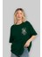 Joker Ön Sol Baskılı Oversize T-Shirt Erkek Kadın Unisex Pamuk Bisiklet Yaka Tişort 4