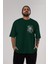 Joker Ön Sol Baskılı Oversize T-Shirt Erkek Kadın Unisex Pamuk Bisiklet Yaka Tişort 5