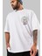 Joker Gym Ön Sol Baskılı Oversize T-Shirt Erkek Kadın Unisex %100 Pamuk Bisiklet Yaka Tişort 3