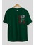 Jurassic Park (2) Ön Sol Baskılı Oversize T-Shirt Erkek Kadın Unisex Pamuk Bisiklet Yaka Tişort 2