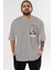 Joker (8) Ön Sol Baskılı Oversize T-Shirt Erkek Kadın Unisex Pamuk Bisiklet Yaka Tişort 1
