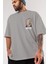 Joker (8) Ön Sol Baskılı Oversize T-Shirt Erkek Kadın Unisex Pamuk Bisiklet Yaka Tişort 3