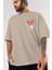 Superman Ön Sol Baskılı Oversize T-Shirt Erkek Kadın Unisex Pamuk Bisiklet Yaka Tişort 3