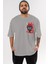 Squid Game (4) Ön Sol Baskılı Oversize T-Shirt Erkek Kadın Unisex Pamuk Bisiklet Yaka Tişort 1
