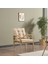 Rio Rattan Bahçe Balkon Oturma Takımı 2+1+1+Camlı Masa Cappuccino 3