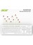 OAK-920 Beyaz Kablosuz Sessiz Tuşlu 2.4Ghz Klavye Moue Set Beyaz (Mouse 1200Dpı) Caps Lock 2