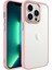 Apple iPhone 14 Pro Max Kılıf Krom Kapak-Pembe Açık 1
