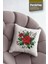 Kırmızı Güller Bahçesi Desenli 4lü Dijital Baskılı Dekoratif Kırlent Kılıfı 43 x 43 cm 052 2