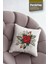 Kırmızı Güller Bahçesi Desenli 4lü Dijital Baskılı Dekoratif Kırlent Kılıfı 43 x 43 cm 052 3