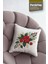 Kırmızı Güller Bahçesi Desenli 4lü Dijital Baskılı Dekoratif Kırlent Kılıfı 43 x 43 cm 052 5