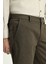 Slim Fit Dar Kesim Likralı Örme Klasik Kumaş Pantolon 5