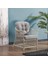 Icon Rattan Bahçe Balkon Oturma Takımı 2+1+1+Camlı Masa Kemik Rengi 3