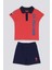 Azure Mavi Bebek Polo Yaka T-shirt Takım 1