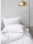 Washed Linen Keten Çift Kişilik Nevresim Beyaz 233 x 228 3