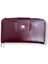 Kadın Bordo Renkli Fermuarlı ve Çıtçıtlı Kağıt ve Bozuk Para Bölmeli Büyük Boy Cüzdan. 1