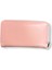 Kadın Pudra Renkli Fermuarlı ve Çıtçıtlı Kağıt ve Bozuk Para Bölmeli Büyük Boy Cüzdan. 2