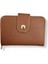 Kadın Kahverengi Fermuarlı ve Çıtçıtlı Kağıt ve Bozuk Para Bölmeli Cüzdan. 1