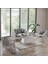 Konfor Rattan Bahçe Balkon Oturma Takımı 2+1+1+Camlı Masa Kemik Rengi 1