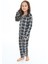Kız Çocuk Ekose Pijama Takımı 3-16 Yaş 12156 2