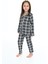 Kız Çocuk Ekose Pijama Takımı 3-16 Yaş 12156 4