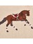 Soft Deri Görünümlü Horse Desenli Kırlent - Ekru - 30x50 cm 2