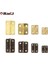 Gold-18X16CM 10PCS Zlinkj Mini Metal Menteşeler Retro Kapı Menteşeleri Menteşe Vidalı Mobilya Menteşeleri 37X25 mm, 30X26 mm, 24X18 mm, 18X16 mm (Yurt Dışından) 2