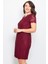 Taş Işlemeli Dantel Kumaş Abiye Bordo MDA3091 2