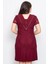Taş Işlemeli Dantel Kumaş Abiye Bordo MDA3091 4