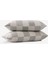 Gingham Gauze Yastık Kılıfı 2'li Set Haki / Gri 1