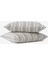 Striped Smooth Percale Yastık Kılıfı 2'li Haki 50 x 70 1