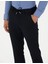 Erkek Lacivert Slim Fit Çizgili Beli Lastikli Bağcıklı Kanvas Pantolon 50279389-VR033 6
