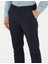 Erkek Lacivert Slim Fit Çizgili Kanvas Pantolon 50278468-VR033 6