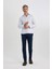 Modern Fit İtalyan Yaka Uzun Kollu Gömlek Y4380AZ22AU 2
