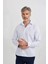 Modern Fit İtalyan Yaka Uzun Kollu Gömlek Y4380AZ22AU 3