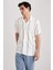 Regular Fit Apaş Yaka Baskılı Viskon Kısa Kollu Gömlek X4729AZ23SM 4